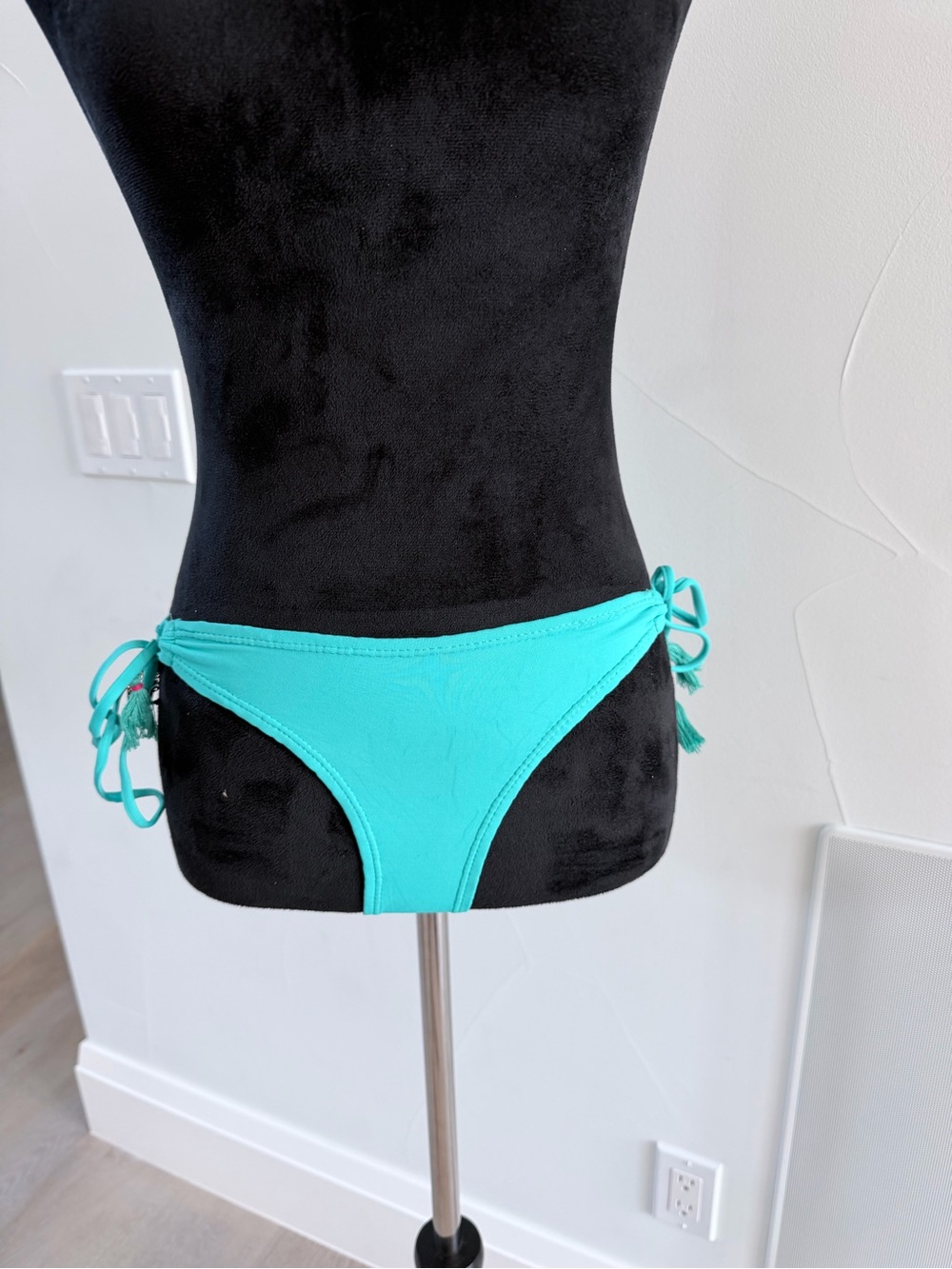 Aqua Side-Tie Bikini Bottom size S